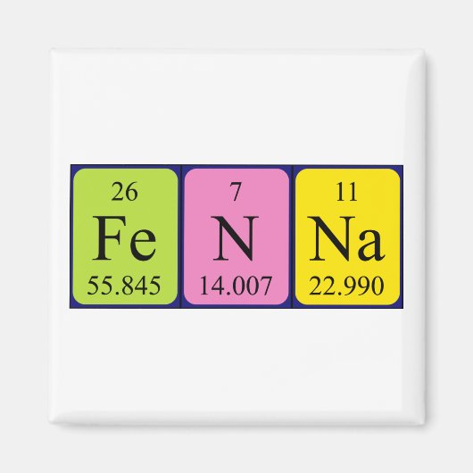 Fenna-Periodenmagnet Magnet (Vorne)