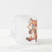 Fennec Explorer Columbus Day-Tasse Mattglastasse (Vorderseite Links)