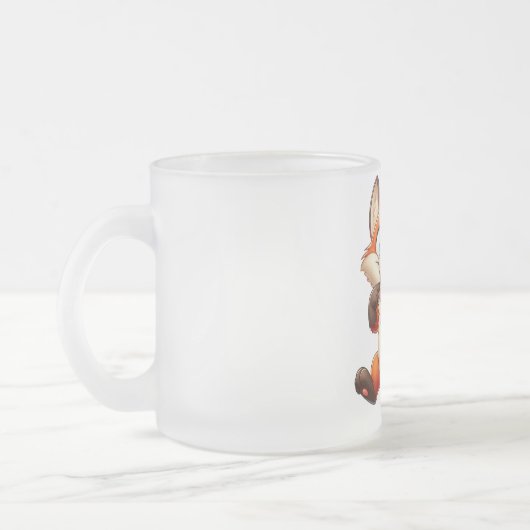 Fennec Explorer Columbus Day-Tasse Mattglastasse (Links)