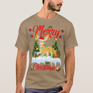 Fennec Fo Lover Xmas Lighting Santa Fennec T-Shirt