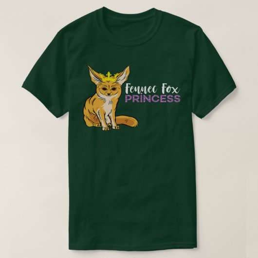Fennec Fo Princess Ears Crown Animal Fennec Fennec T-Shirt (Design vorne)