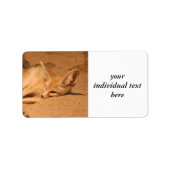 Fennec Fox Adressaufkleber (Vorne)