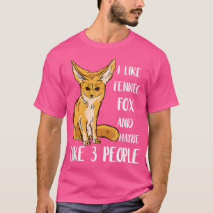 Fennec Fox Animal I like Fennec 3 people fennec T-Shirt