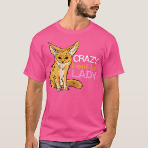 Fennec Fox Annoyed Lady Desert Animal Fennec Fox L T-Shirt