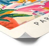 Fennec Fox Art Print, Pink Wall Art, Bad Deko (Ecke)