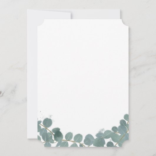 Fennec Fox Babydusche Aquarell Einladung (Rückseite)