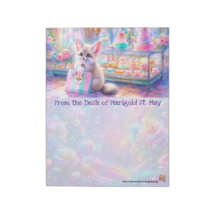 Fennec Fox Bäckerei Notizblock