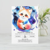 Fennec Fox Birthday Extravaganza Einladung (Stehend Vorderseite)