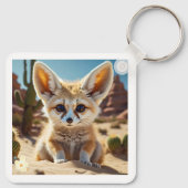 "Fennec Fox Bliss" Schlüsselanhänger (Rückseite)
