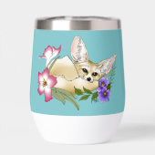 Fennec Fox Blume Niedlich (Rückseite)