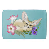 Fennec Fox Blume Niedlich Badematte (Vorderseite)