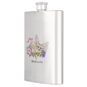 Fennec Fox Blume Niedlich Flachmann (Links)