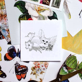 Fennec Fox Blume Niedlich Gummistempel