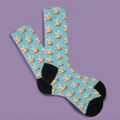 Fennec Fox Blume Niedlich Socken