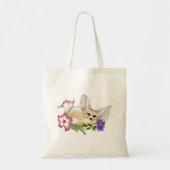 Fennec Fox Blume Niedlich Tragetasche (Vorne)