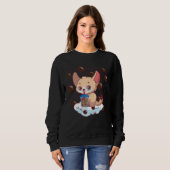Fennec Fox Bubble Tea Fennec Fox  Fennec Foxes Sweatshirt (Vorne ganz)