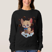 Fennec Fox Bubble Tea Fennec Fox  Fennec Foxes Sweatshirt (Vorderseite)