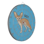 Fennec fox Cartoon Illustration Dartscheibe (Vorderseite Links)
