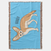 Fennec fox Cartoon Illustration Decke (Vorderseite Vertikal)