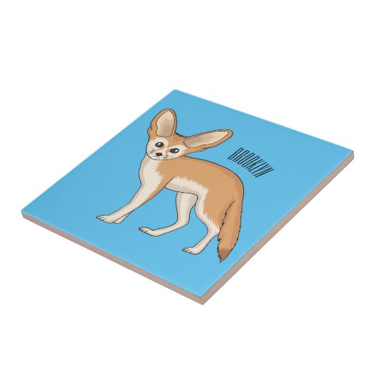 Fennec fox Cartoon Illustration Fliese (Seite)