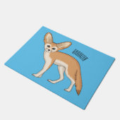 Fennec fox Cartoon Illustration Fußmatte (Schrägansicht)