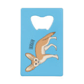 Fennec fox Cartoon Illustration Geldbeutel Flaschenöffner (Vorderseite)