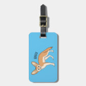 Fennec fox Cartoon Illustration Gepäckanhänger (Vorderseite vertikal)