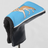 Fennec fox Cartoon Illustration Golf Headcover (3/4 Vorderseite)