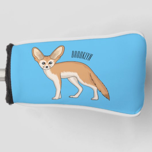 Fennec fox Cartoon Illustration Golf Headcover (Vorderseite)
