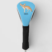 Fennec fox Cartoon Illustration Golf Headcover (Vorderseite)
