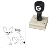 Fennec fox Cartoon Illustration Gummistempel (Stempel)