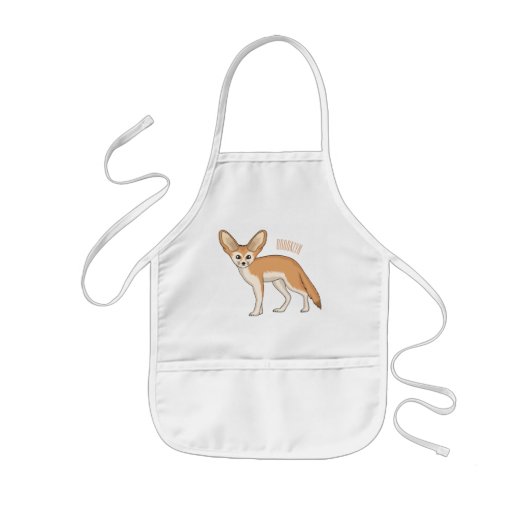 Fennec fox Cartoon Illustration Kinderschürze (Vorne)
