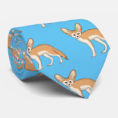 Fennec fox Cartoon Illustration Krawatte (Gerollt)