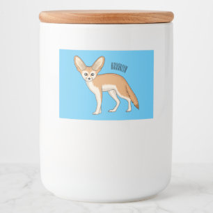 Fennec fox Cartoon Illustration Lebensmitteletikett