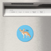 Fennec fox Cartoon Illustration Magnet (In Situ (Geschirrspüler))