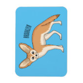 Fennec fox Cartoon Illustration Magnet (Vertikal)