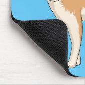 Fennec fox Cartoon Illustration Mousepad (Ecke)