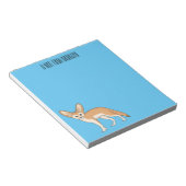 Fennec fox Cartoon Illustration Notizblock (angewinkelt)