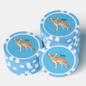 Fennec fox Cartoon Illustration Pokerchips (Stapel)