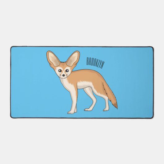 Fennec fox Cartoon Illustration Schreibtischunterlage (Vorderseite)