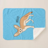 Fennec fox Cartoon Illustration Sherpadecke (Vorderseite (Horizontal))