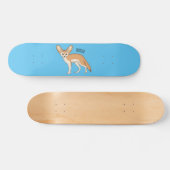 Fennec fox Cartoon Illustration Skateboard (Horizontal)
