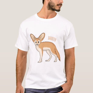 Fennec fox Cartoon Illustration T-Shirt