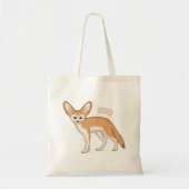 Fennec fox Cartoon Illustration Tragetasche (Vorne)