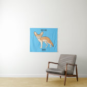 Fennec fox Cartoon Illustration Wandteppich (Beispiel (Horizontal))