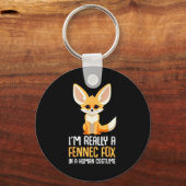 Fennec Fox Costume Girls Fox Schlüsselanhänger (Vorderseite)