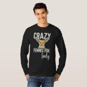 Fennec Fox Crazy Fennec Fox Lady T-Shirt (Vorne ganz)