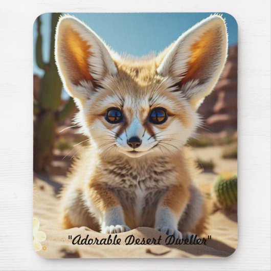 "Fennec Fox Delight" Mousepad (Vorne)