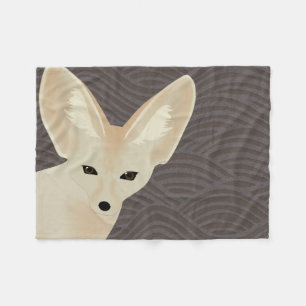 Fennec Fox-Fleece-Decke Fleecedecke