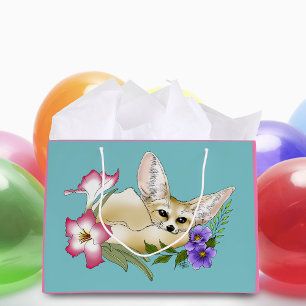 Fennec Fox Floers Niedlich Große Geschenktüte